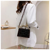 Transparent Acrylic Box Crossbody Bag One Shoulder Chain Women's High Portable