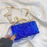 Transparent Acrylic Box Crossbody Bag One Shoulder Chain Women's High Portable