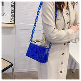 Transparent Acrylic Box Crossbody Bag One Shoulder Chain Women's High Portable