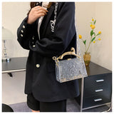 Transparent Acrylic Box Crossbody Bag One Shoulder Chain Women's High Portable