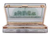 Acrylic Dollar Box Clutch Bag for Women