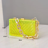 Acrylic Wallet Candy Colors Evening Bag Ladies Clutch Wedding Party Purses