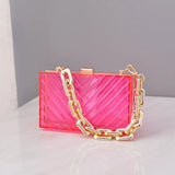 Acrylic Wallet Candy Colors Evening Bag Ladies Clutch Wedding Party Purses