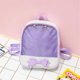 Transparent Backpack PVC Women Shoulder Bag Clear Pocket Itabag Mochila