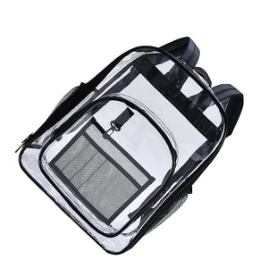 Transparent Backpack Waterproof Laptop Shoulder Bag Travel Hiking