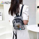 Transparent Waterproof PVC Backpack for Women