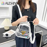 Transparent Waterproof PVC Backpack for Women