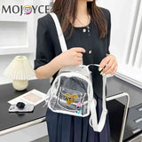 Clear Love Letter PVC Backpack for Women