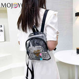 Clear Love Letter PVC Backpack for Women