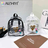 Transparent Waterproof PVC Backpack for Women