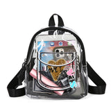 Transparent Waterproof PVC Backpack for Women