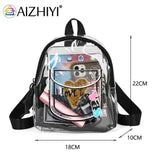 Transparent Waterproof PVC Backpack for Women