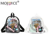 Transparent Waterproof Letter Love PVC Schoolbag for Women