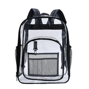Transparent Waterproof PVC Backpack for Students and Beach