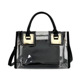 Transparent Bag 2pcs/set PVC Clear Shoulder Crossbody Handbag
