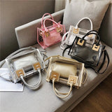 Transparent Bag 2pcs/set PVC Clear Shoulder Crossbody Handbag