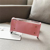 Transparent Bag 2pcs/set PVC Clear Shoulder Crossbody Handbag
