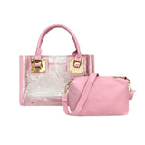 Transparent Bag 2pcs/set PVC Clear Shoulder Crossbody Handbag