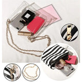 Clear Shoulder Bag Women Handbag Messenger Bag with Inner Bag