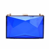 Transparent Chain Shoulder Bag Women's Casual Clip Messenger Bag