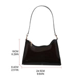 Clear Jelly Handbag Shoulder Bags for Women Evening Party Underarm Bag