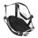 Transparent Clear Waterproof Tote Bag with Zipper Large Tote