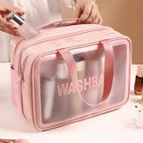 Clear Cosmetic Bag PVC Zipper Makeup Beauty Case