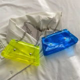 Transparent Crossbody Bag Women Candy Small Shoulder Messenger Bag