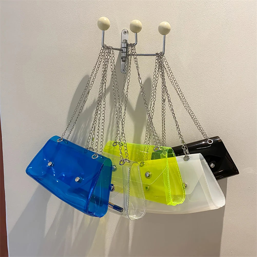 Transparent Crossbody Bag Women Candy Small Shoulder Messenger Bag