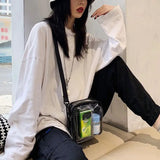 Transparent Crossbody Bags Zipper Mini All-match Couples PVC Harajuku Purses