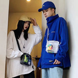 Transparent Crossbody Bags Zipper Mini All-match Couples PVC Harajuku Purses