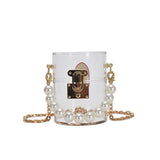 High-quality PVC Women's Handbag Chain Shoulder Messenger Bag