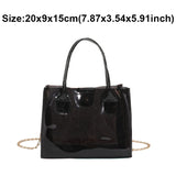Transparent Jelly Bag Women's Handbags Candy Clear Shoulder Bags for Female