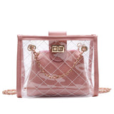 Transparent Jelly Big Bag PVC Women's Handbag Chain Shoulder