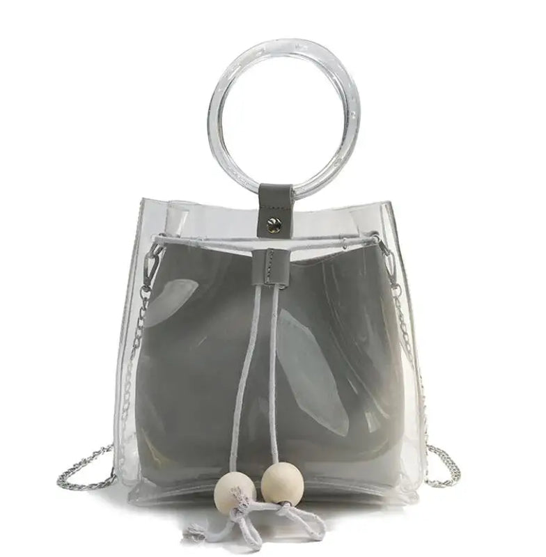 Transparent Jelly Mother Bag Big Bag Female Shoulder Bag