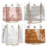 Transparent Jelly Shoulder Messenger Bag Women Crossbody Handbag