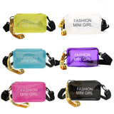 Transparent Laser Crossbody Bag Women PVC Jelly Small Tote Bag