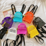 Transparent Laser Crossbody Bag Women PVC Jelly Small Tote Bag