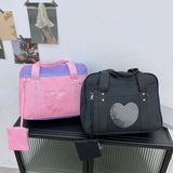 Transparent Love Shoulder Bag Large Capacity