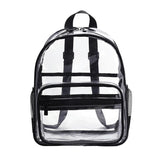 Clear PVC Backpack Transparent School Bags Men Women Shoulder Handbags Rucksack