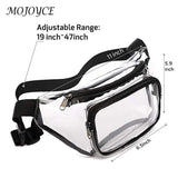 Clear PVC Fanny Pack Waterproof Waist Zipper Bag