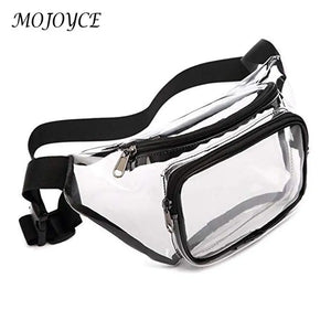 Clear PVC Fanny Pack Waterproof Waist Zipper Bag