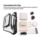 Clear Waterproof PVC Fanny Pack Zipper Belt Purses Travel Bag