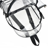 Clear PVC Female Backpack Casual Clear Waterproof Student School Bags