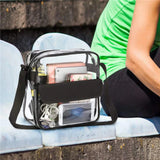 Transparent PVC Messenger Tote Bag for Ladies