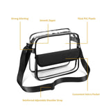 Transparent PVC Messenger Tote Bag for Ladies