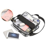 Transparent PVC Messenger Tote Bag for Ladies