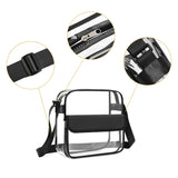 Transparent PVC Messenger Tote Bag for Ladies