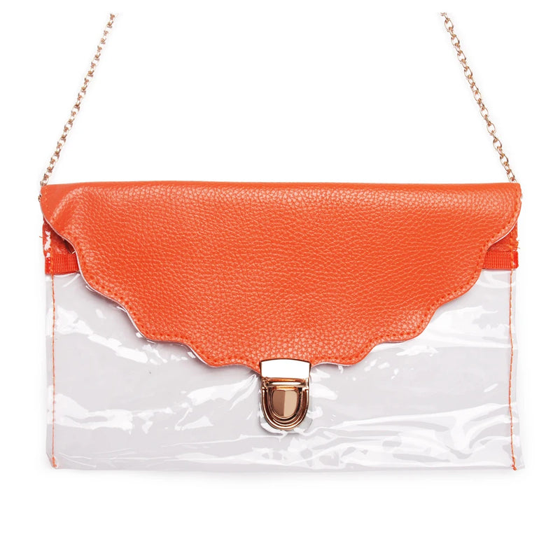 Clear PVC Messenger Crossbody Bag Women Summer Stadium Approved