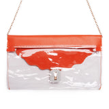 Clear PVC Messenger Crossbody Bag Women Summer Stadium Approved